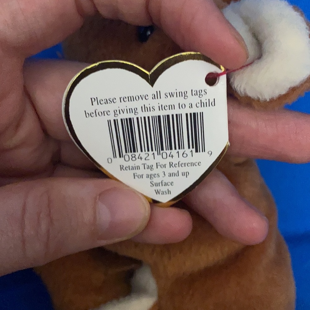 TY Beanie Baby Pouch Kangaroo 1996 NWTS ExcellentCondition - Picture 8 of 11